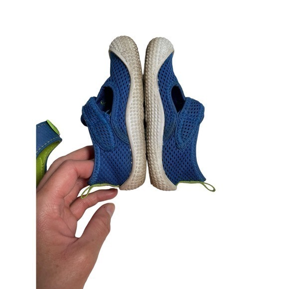 Blue & Green Toddler Boy Summer Shoes, Mesh Water Shoes, Foam Dinosaur Sandals 5 - Picture 9 of 14